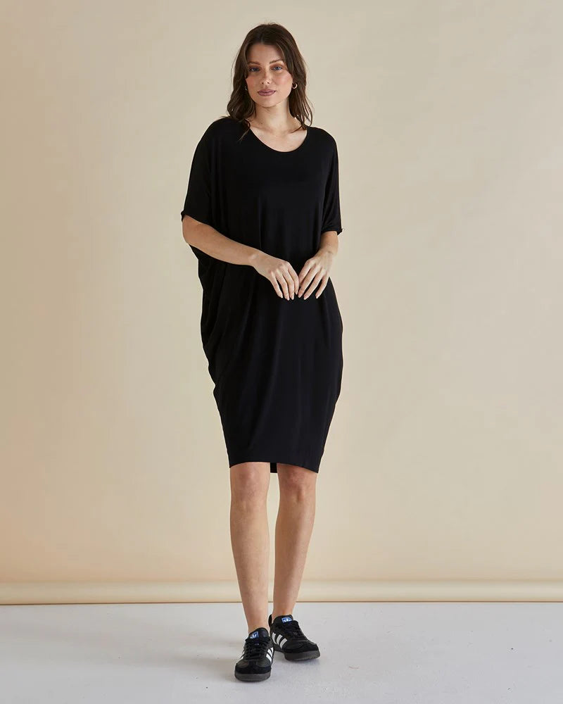 Betty Basics MAUI DRESS BLACK