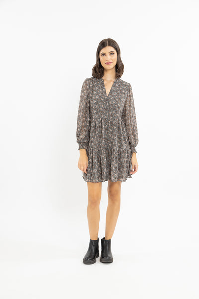 BILLIE THE LABEL Liana Mini Dress  CHIFFON TREASURE