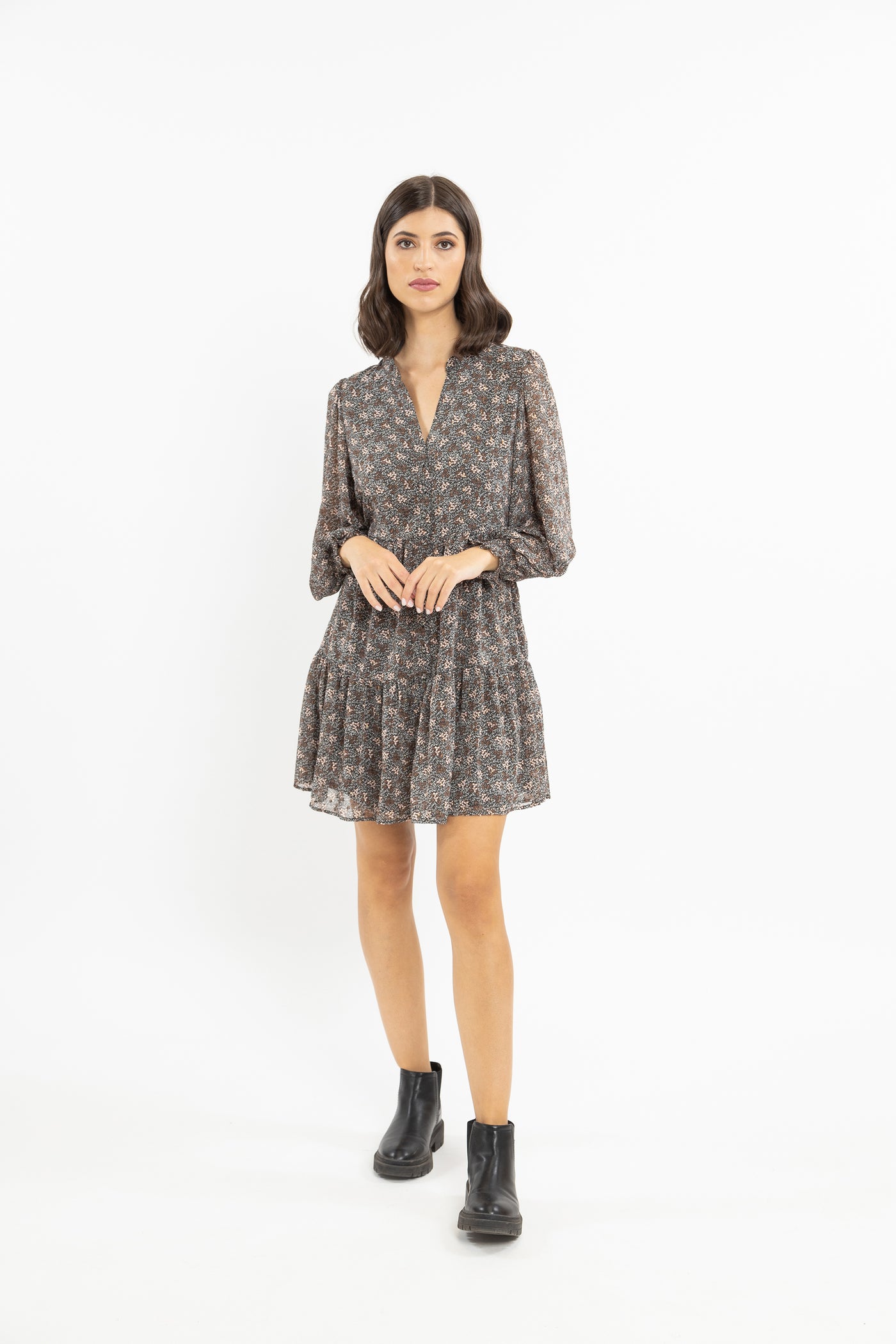 BILLIE THE LABEL Liana Mini Dress  CHIFFON TREASURE