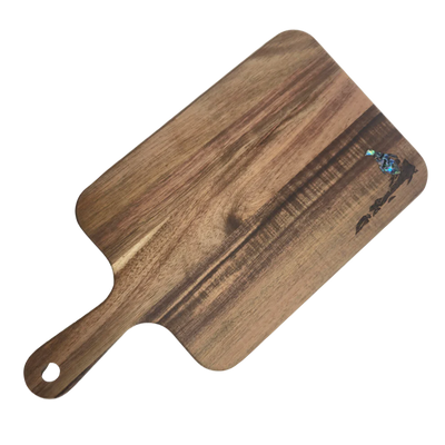 NZ PAUA SERVING PADDLE - RECTANGLE