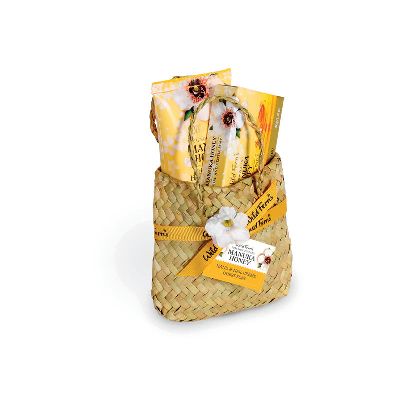 WOVEN BASKET MANUKA HONEY GIFT SET