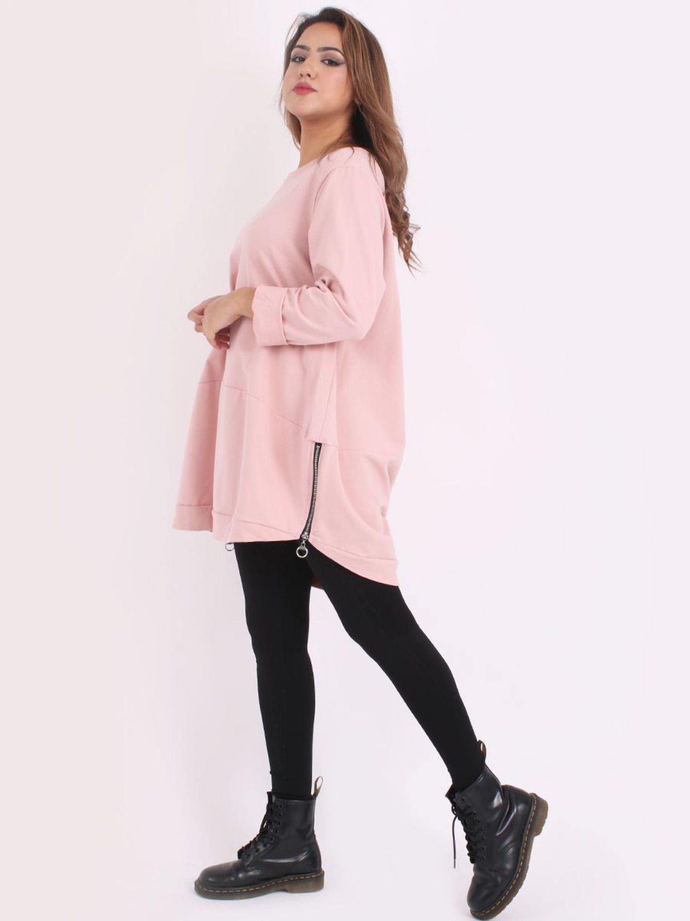 Harper Zip Sweater PINK