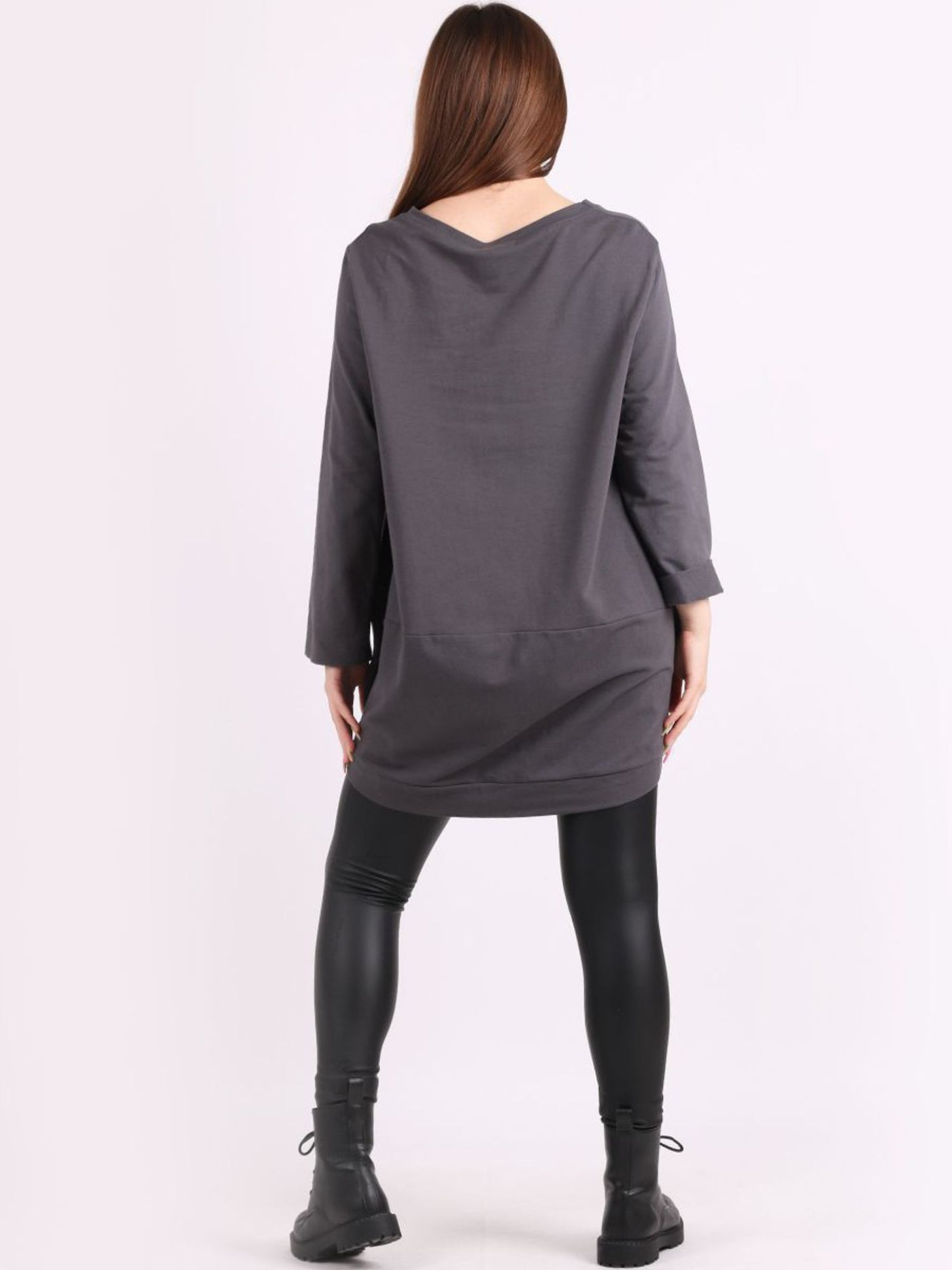 Harper Zip Sweater CHARCOAL