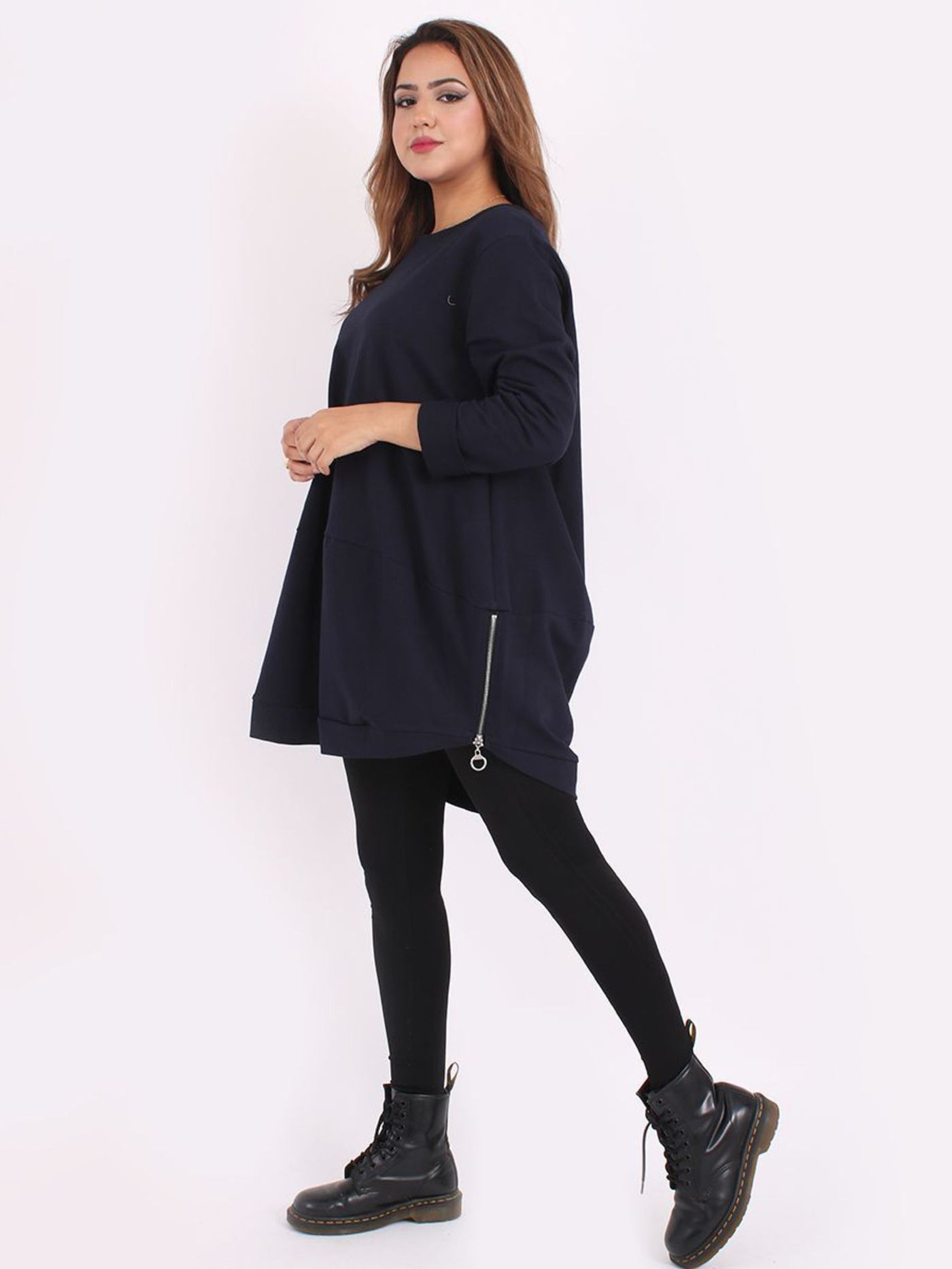 Harper Zip Sweater NAVY