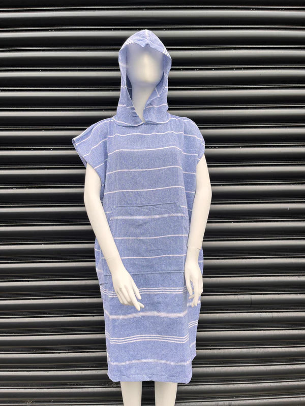 Noxen Turkish Towel Poncho  Adult Blue  65*100