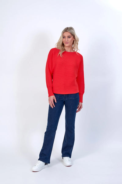 Knewe  Aim Sweater Blood Orange