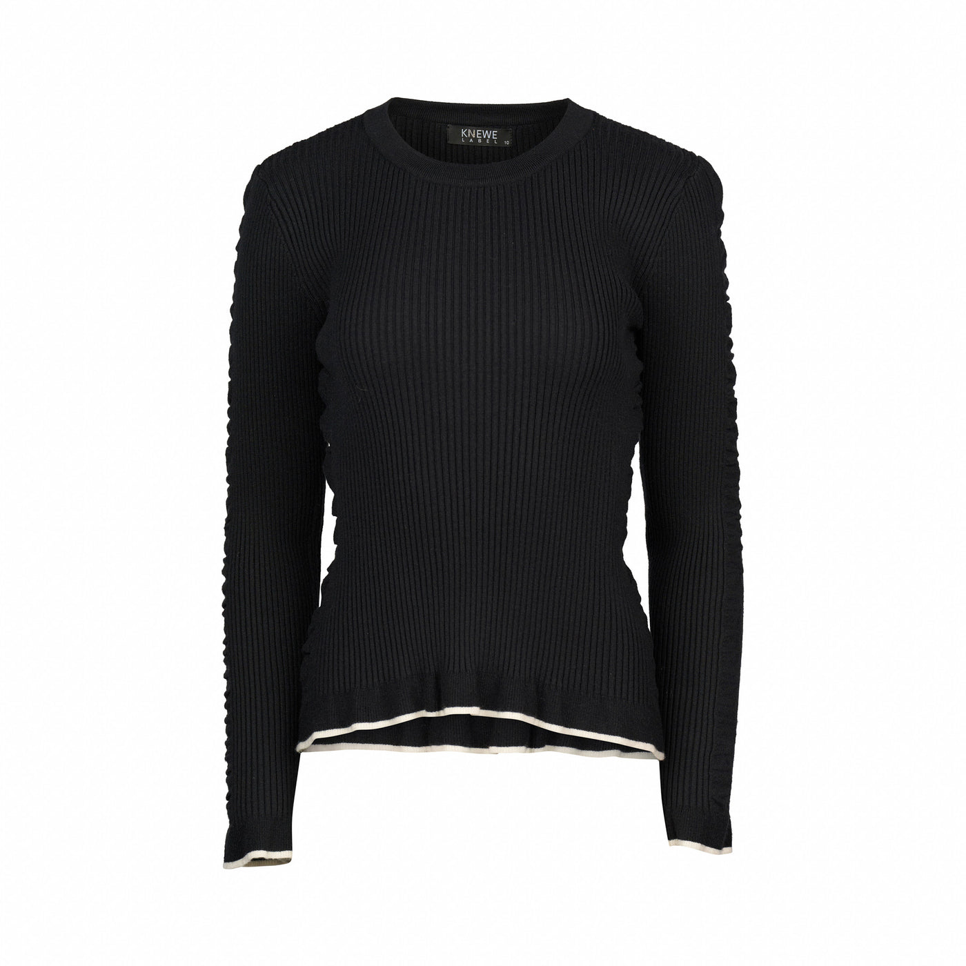 Knewe  LUXE SWEATER BLACK/White