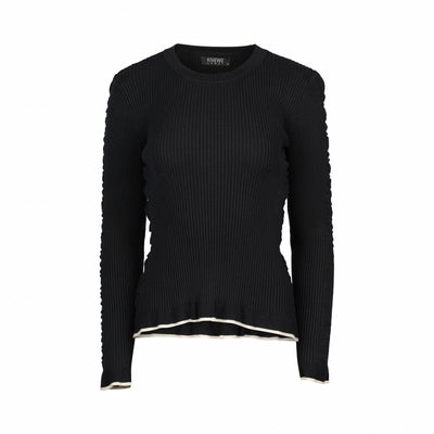 Knewe  LUXE SWEATER BLACK/White