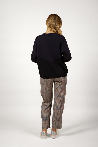 Knewe Tanner Sweater  ink/black