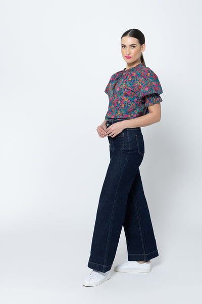 LEILA & LUCA HONEY BLOUSE SS Garden Dream