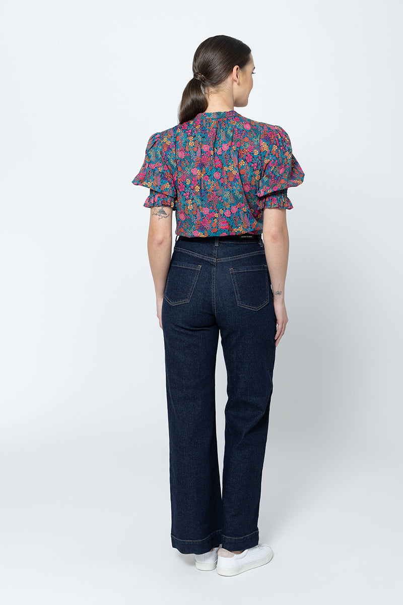 LEILA & LUCA HONEY BLOUSE SS Garden Dream