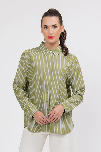 LELIA & LUCA  URBAN SHIRT OLIVE