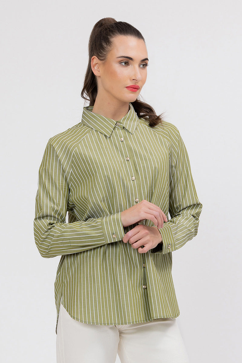 LELIA & LUCA  URBAN SHIRT OLIVE