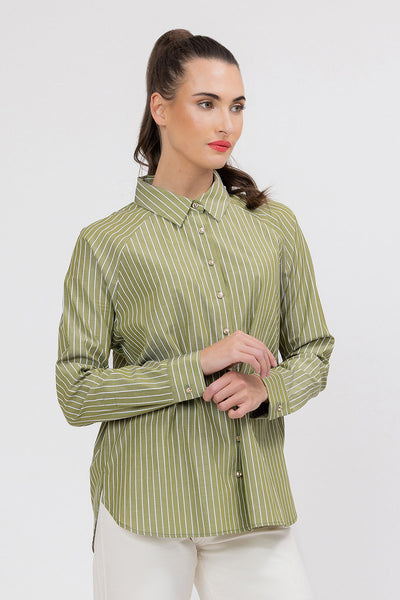 LELIA & LUCA  URBAN SHIRT OLIVE