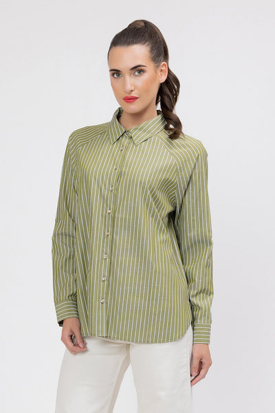 LELIA & LUCA  URBAN SHIRT OLIVE