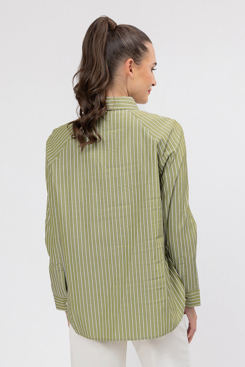 LELIA & LUCA  URBAN SHIRT OLIVE