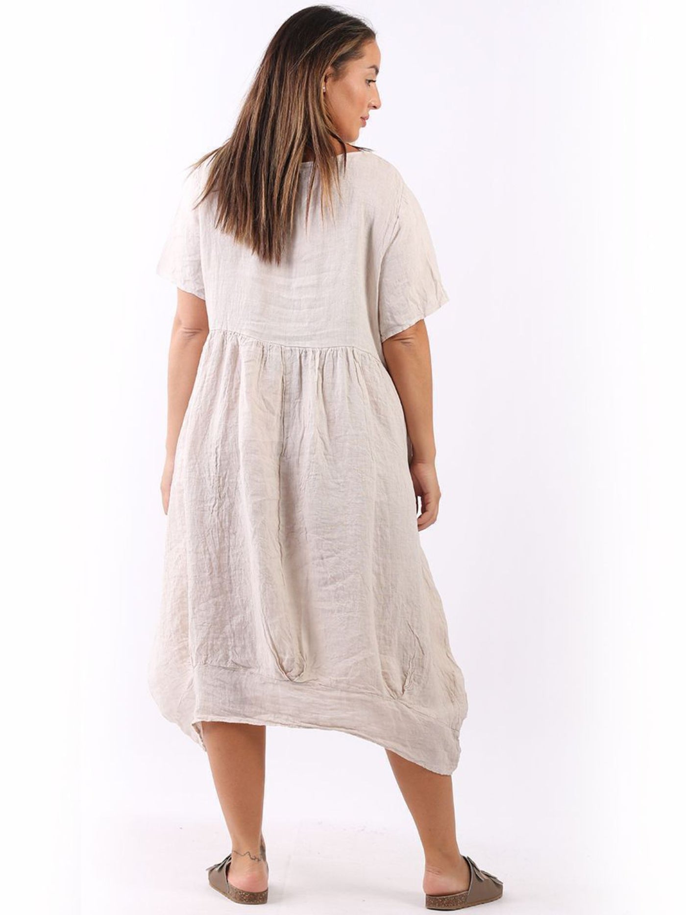 MILA Linen Dress BEIGE