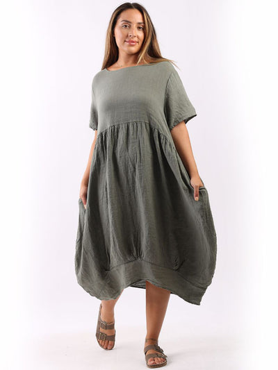 MILA Linen Dress KHAKI