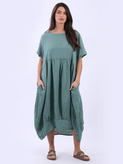 MILA Linen Dress SAGE