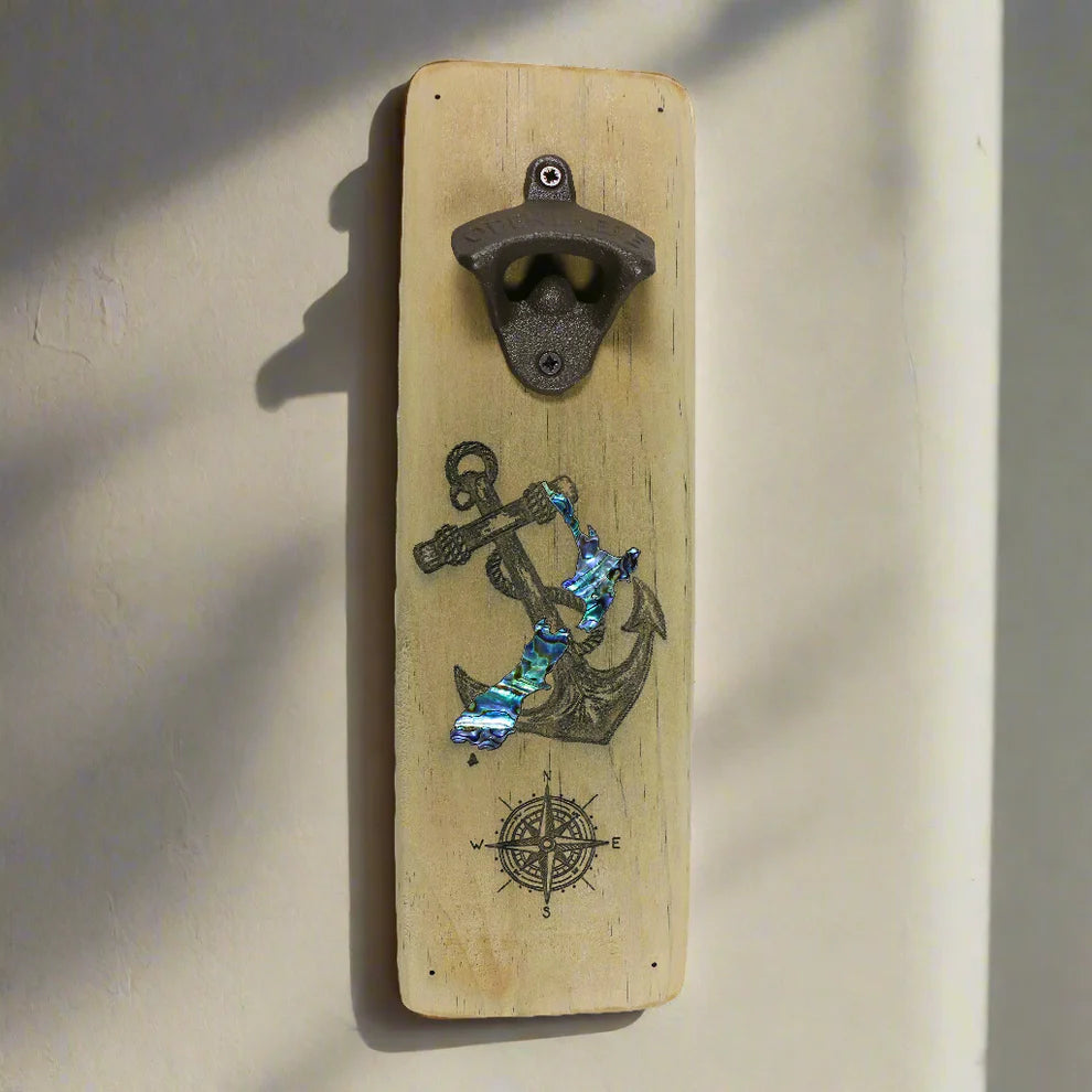 Recycled Wood with bottle opener NZ ANCHOR