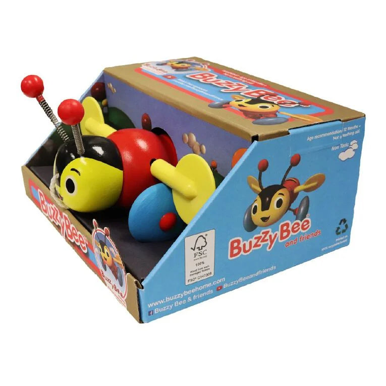 Buzzy Bee Wooden Pull Along