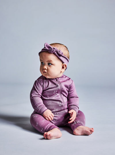 LITTLE FLOCK OF HORRORS remy all in one mauve animal