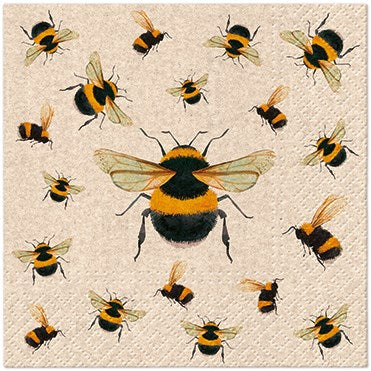 Luncheon Napkin WE CARE DANCING BEES