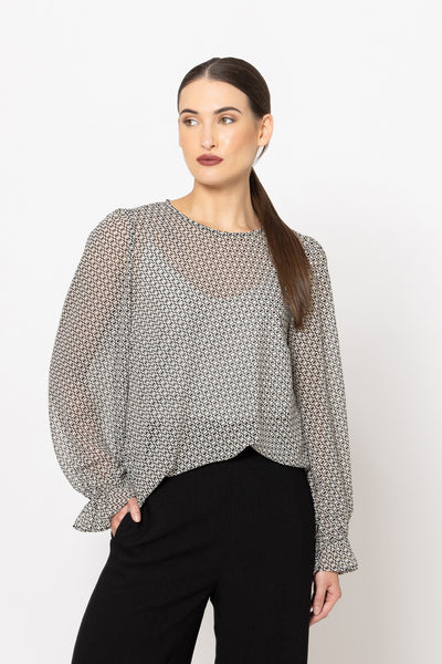 SEEKING LOLA MONO CUBISM PATTI TOP