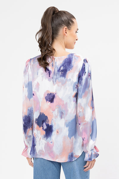 SEEKING LOLA patti top lilac smudge