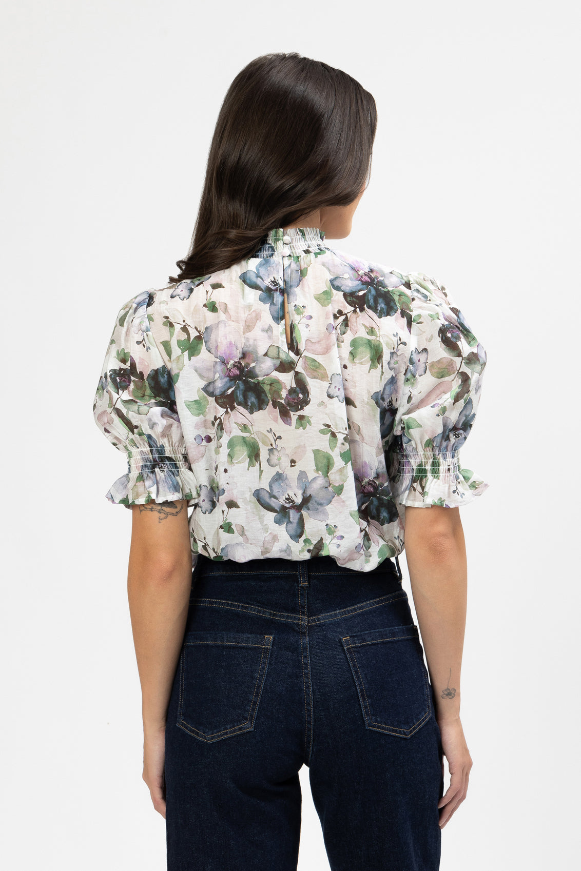 SEEKING LOLA NOTTING HILL WATER BLOOM SHORT SLEEVE