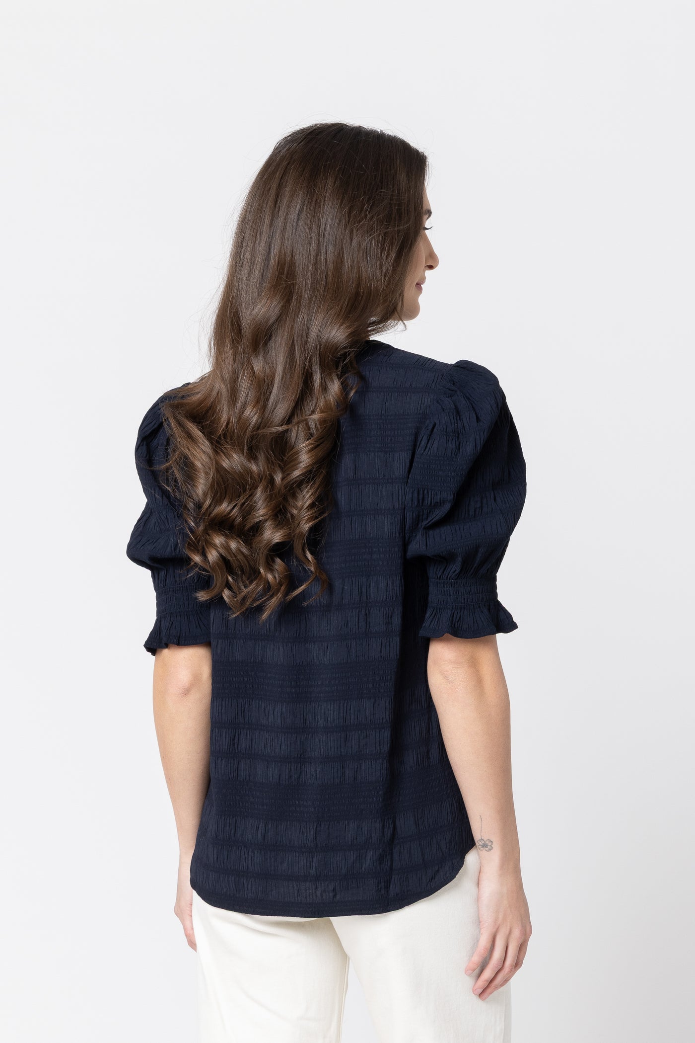 SEEKING LOLA butterfly top NAVY