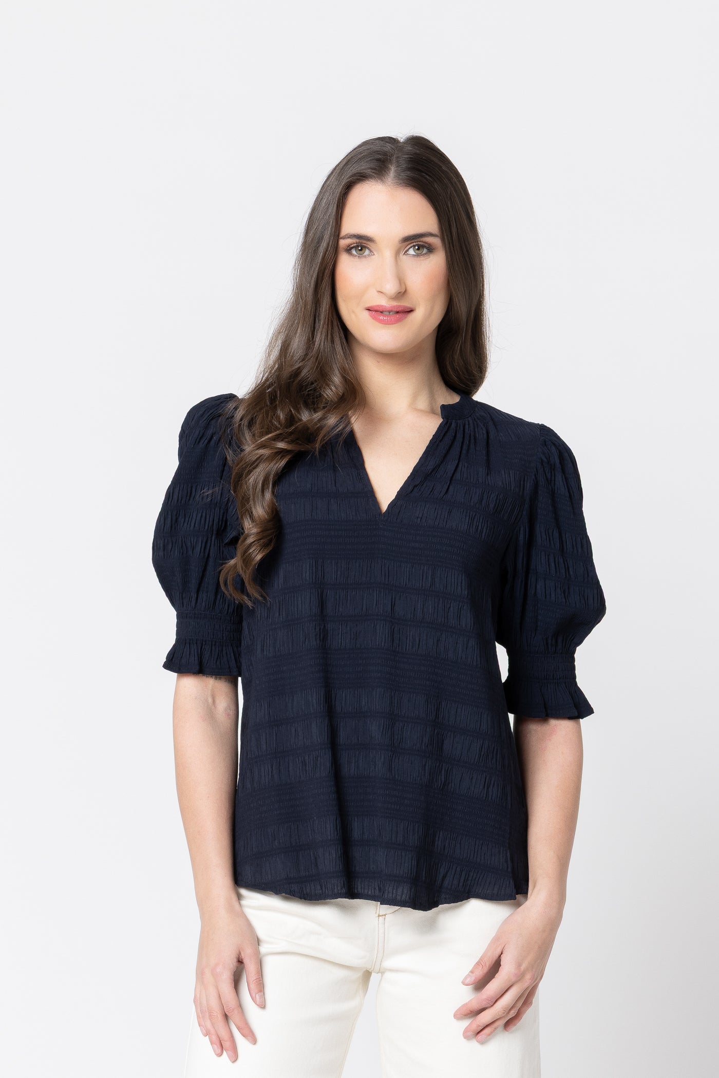 SEEKING LOLA butterfly top NAVY
