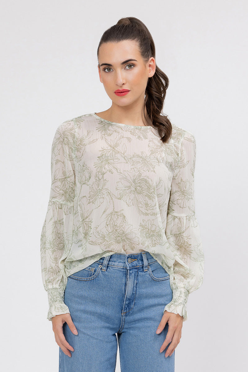 SEEKING LOLA WISHFUL TOP GREEN