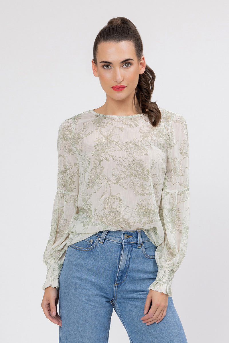 SEEKING LOLA WISHFUL TOP GREEN