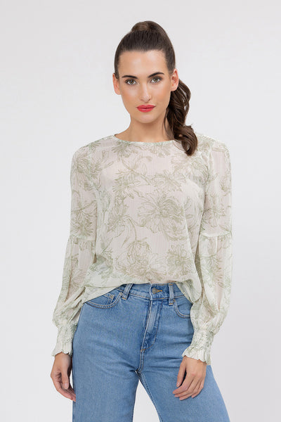 SEEKING LOLA WISHFUL TOP GREEN
