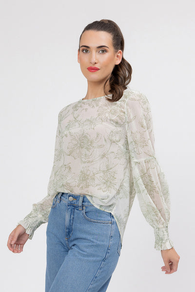 SEEKING LOLA WISHFUL TOP GREEN