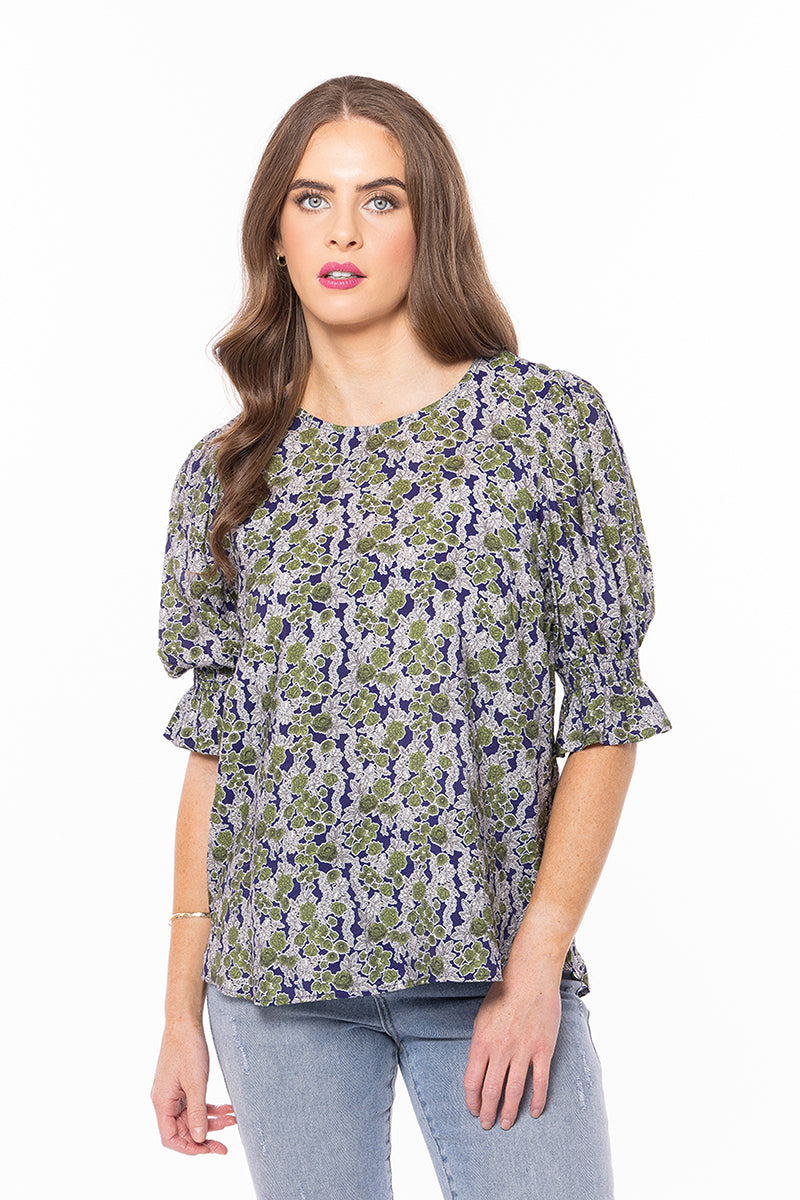 Seeking Lola  FLORISH TOP BOLD BLOOM