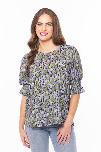 Seeking Lola  FLORISH TOP BOLD BLOOM