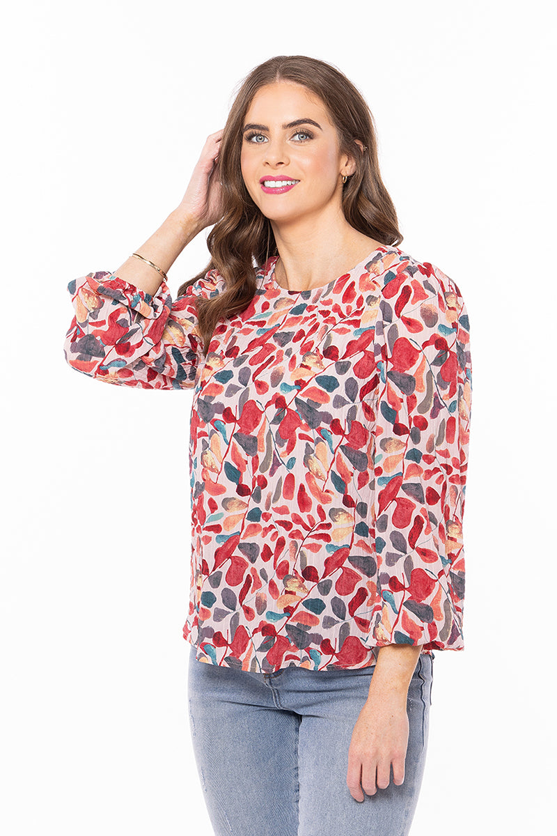 SEEKING LOLA Gratitude Top PINK LOVE