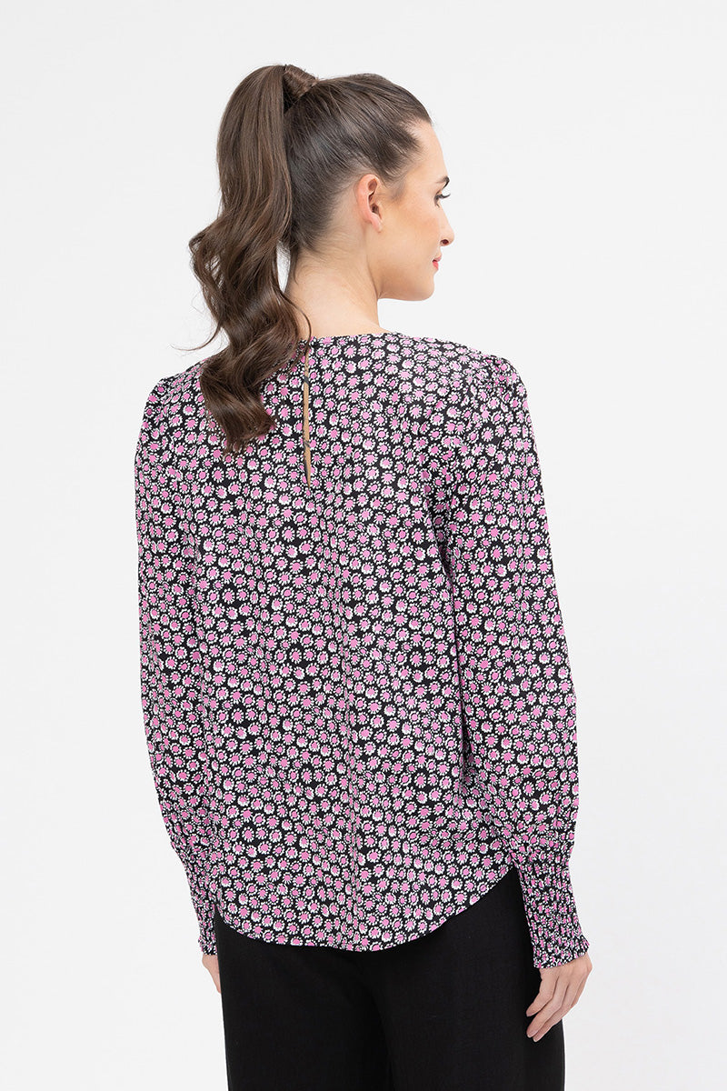 SEEKING LOLA CHARLIE TOP PINK DAISY