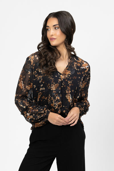 SEEKING LOLA OPAL BLOUSE GOLDEN SPRIG
