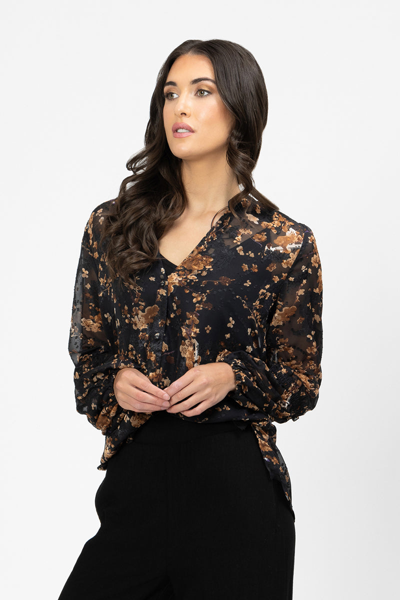 SEEKING LOLA OPAL BLOUSE GOLDEN SPRIG