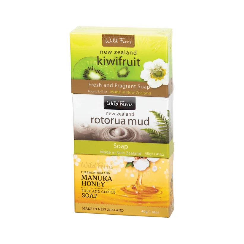 SOAP PACK KIWI FRUIT ROTORUA MUD HONEY