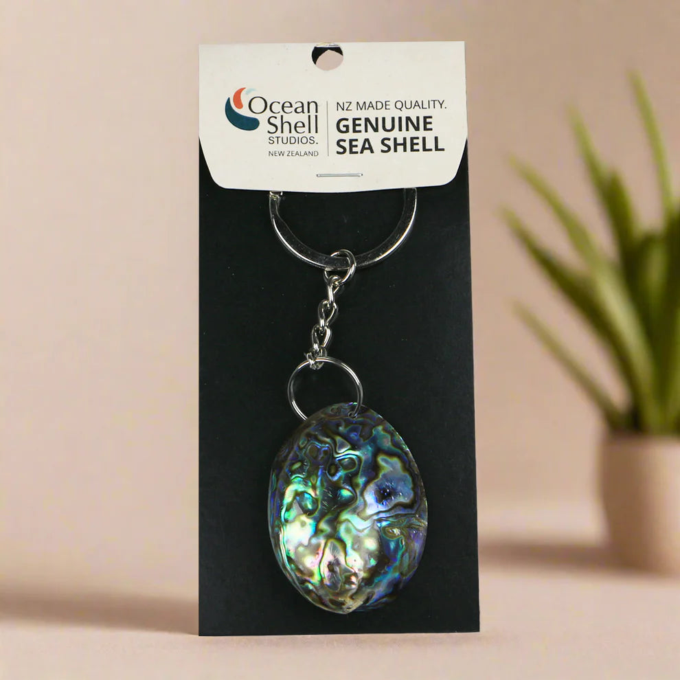 Mini Paua GEM shell Keyring