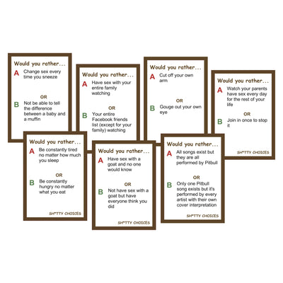 Card Game SHITTY CHOICES