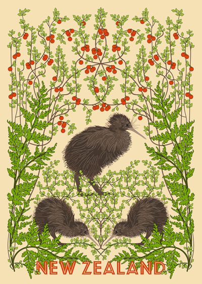 Ekara Tea Towel KIWI