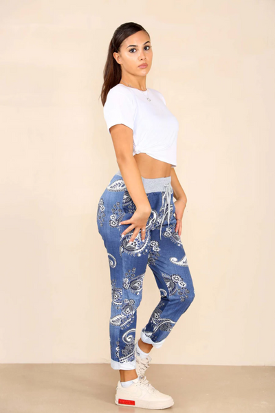 Denver Paisley Blue Pants