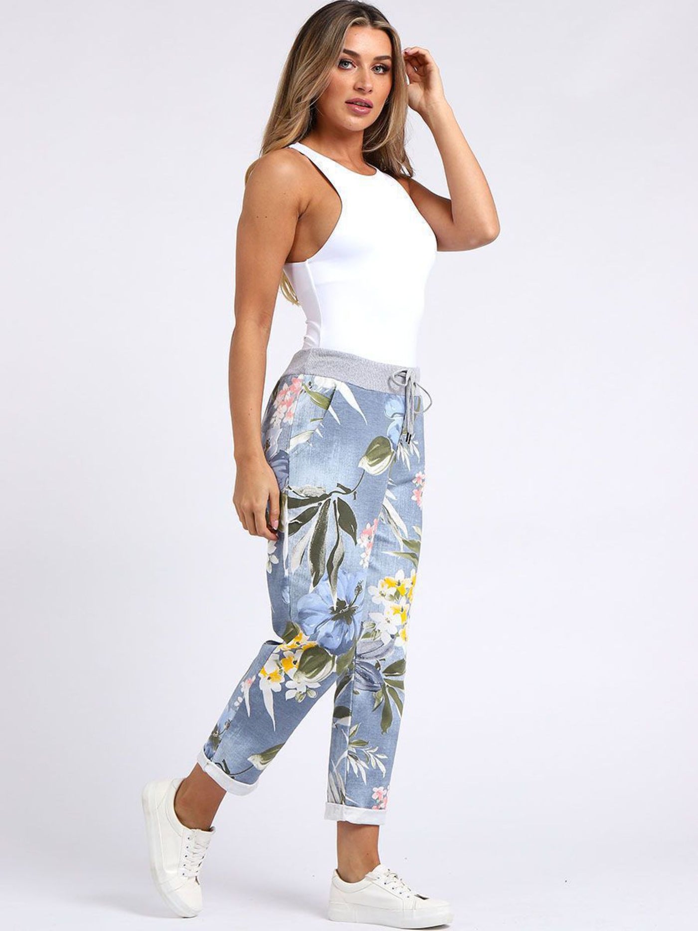 Denver Tropical Light Blue Pants