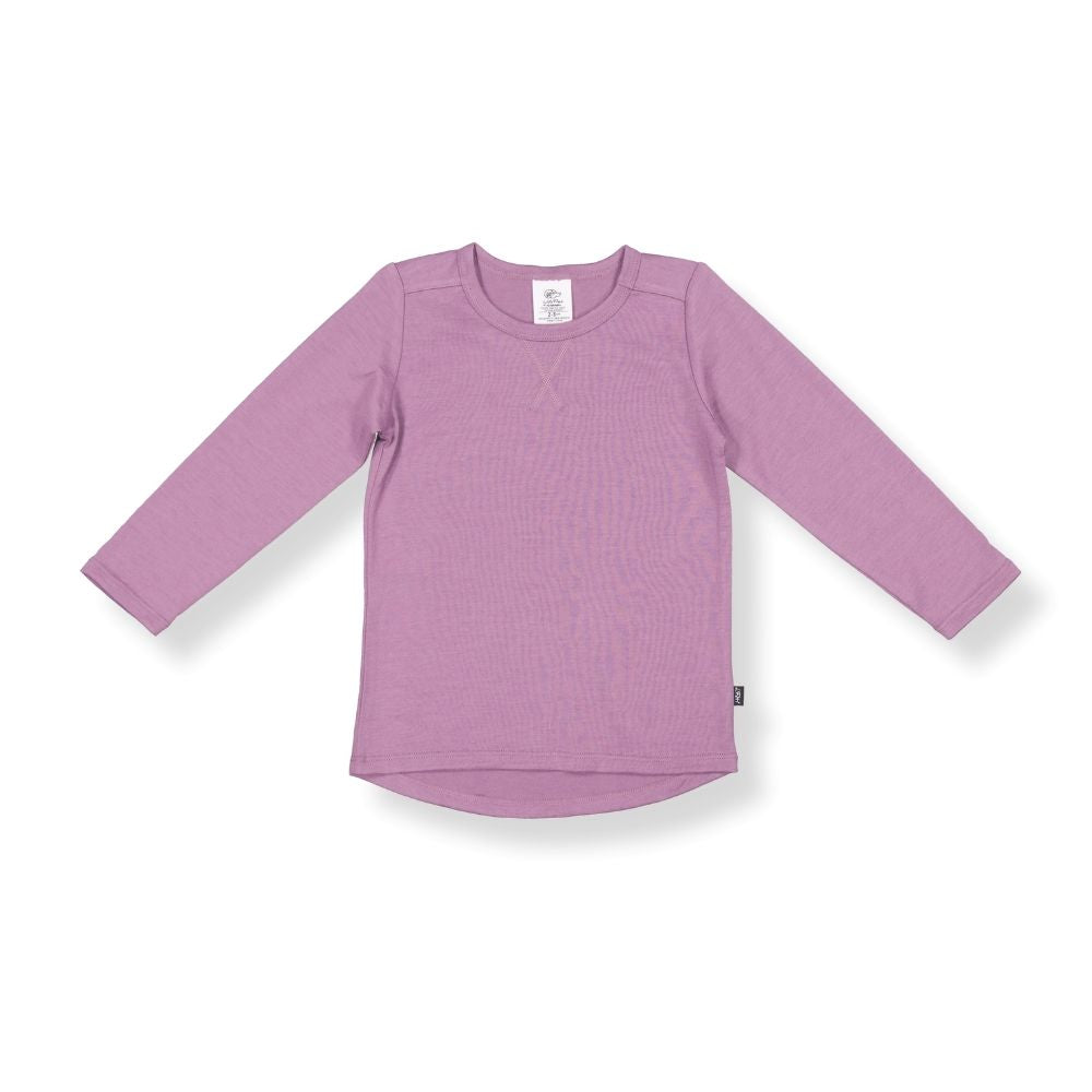 LITTLE FLOCK OF HORRORS wyatt l/s tee mauve