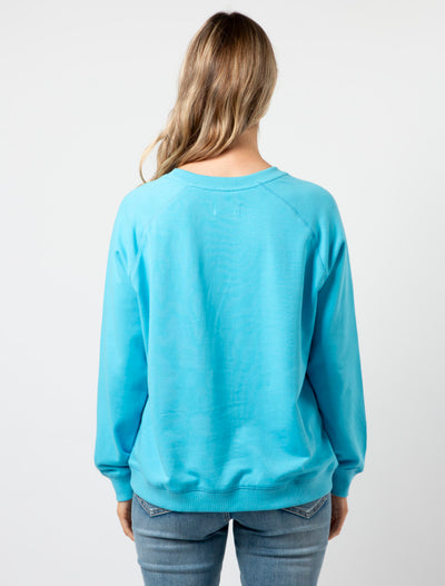 Stella & Gemma  Sweater SKY BLUE CHEVRON CROSS